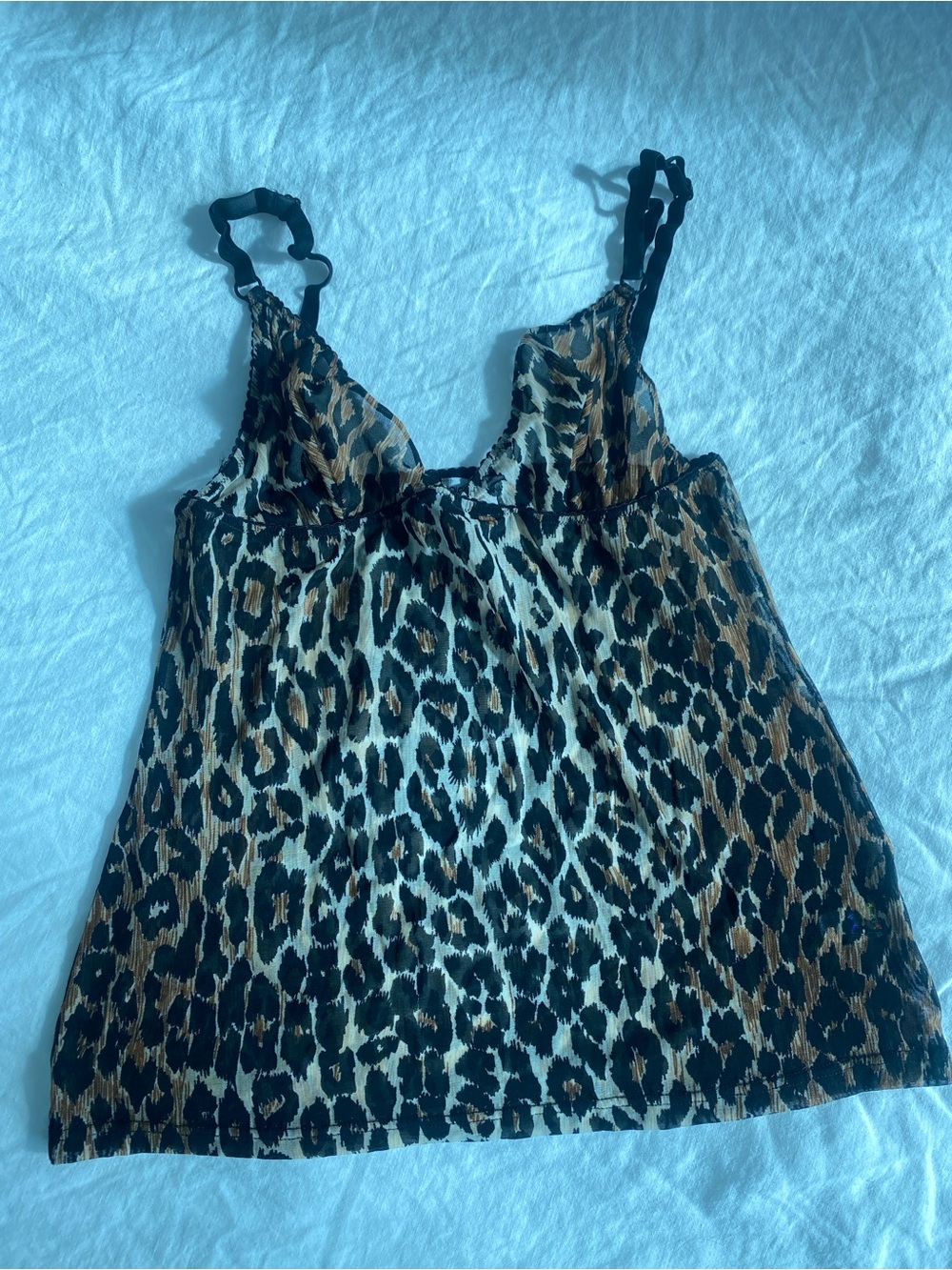 Dolce & Gabbana Leopard Print Cami Tank Top - Brown/Black